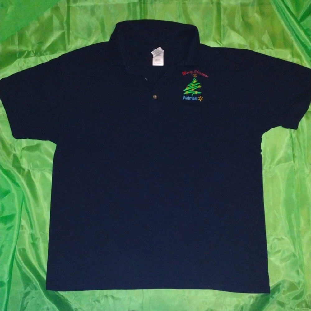 Walmart Apparel Christmas L Men's Polo
